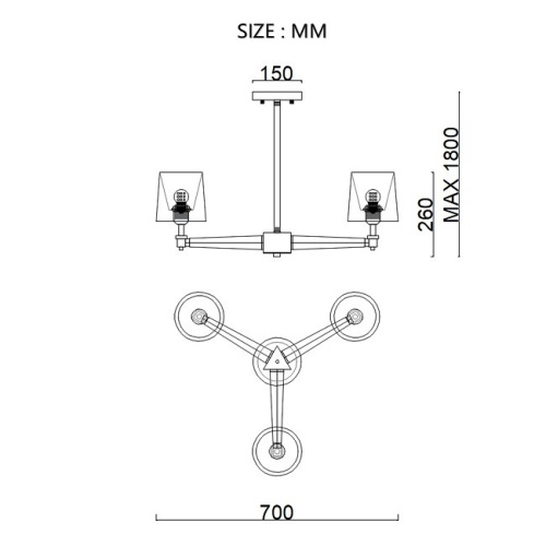 Люстра на штанге Imperiumloft Jorgenson Beige/Dark wood STAVRA01 в Нижнем Новгороде фото 14