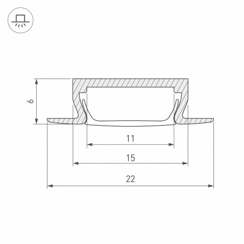 Профиль встраиваемый Arlight MIC-F-2000 ANOD Brown Deep 017655 в Нижнем Новгороде фото 2