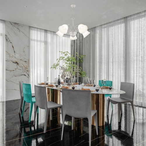 Подвесная люстра Arte Milano Amalfi-8544 338544/5 WT+SL в Нижнем Новгороде фото 5