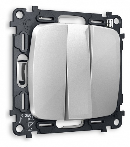 Выключатель трехклавишный без рамки Ambrella Volt OMEGA MO405010 в Нижнем Новгороде