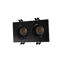DK3072-BK Встраиваемый светильник, IP 20, 10 Вт, GU5.3, LED, черный/черный, пластик в Ржеве