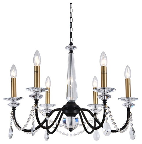 Подвесная люстра Newport АНАСТАСИЯ 3976/C black+brass в Нижнем Новгороде
