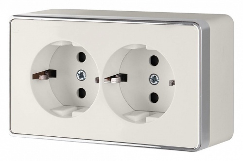 Розетка двойная с заземлением Werkel Gallant (слоновая кость) W5072103 в Нижнем Новгороде