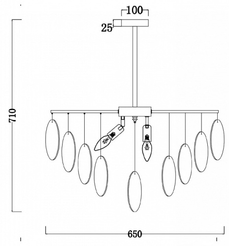 Люстра на штанге Freya Porto FR5104PL-06BS в Нижнем Новгороде фото 4