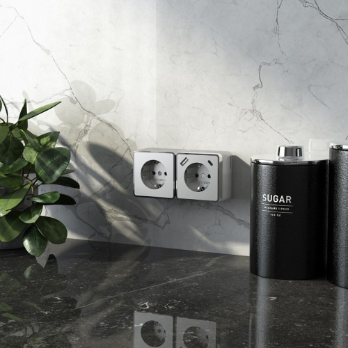 Розетка с заземлением и со шторками и USB Werkel Gallant (серебряный) W5071706 в Нижнем Новгороде фото 2