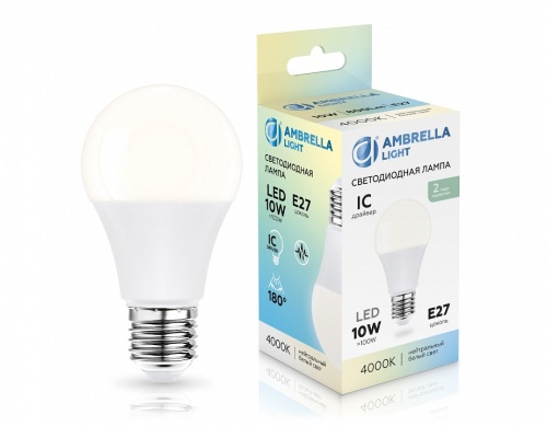 Лампа светодиодная Ambrella Light A60 E27 10Вт 4000K 601004 в Нижнем Новгороде фото 2