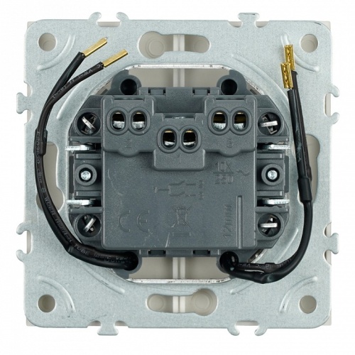 Выключатель двухклавишный с подсветкой без рамки Stekker Эмили 49890 в Нижнем Новгороде фото 3