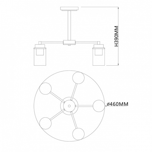 Люстра на штанге Escada Dinasty 2118/5P в Нижнем Новгороде фото 4