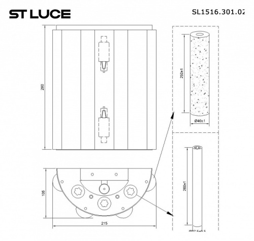 Накладной светильник ST-Luce Delight SL1516.301.02 в Кораблино фото 3