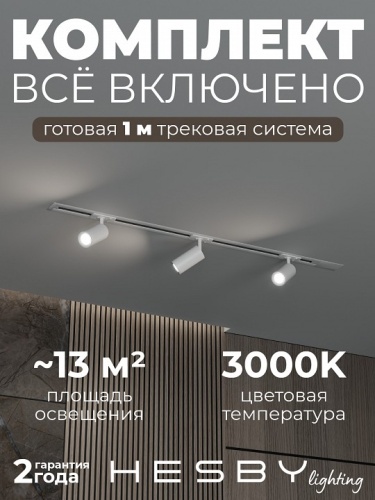 Комплект трековый Hesby Lighting Skylite №3 HSBL_kompl_S003_VI1W3K в Нижнем Новгороде