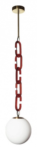 Подвесной светильник Loft it Chain 10128P Red в Ермолино фото 4
