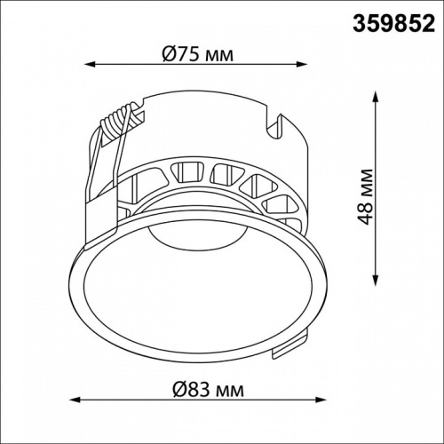 Встраиваемый светильник Novotech NOVA 359852 в Нижнем Новгороде фото 8