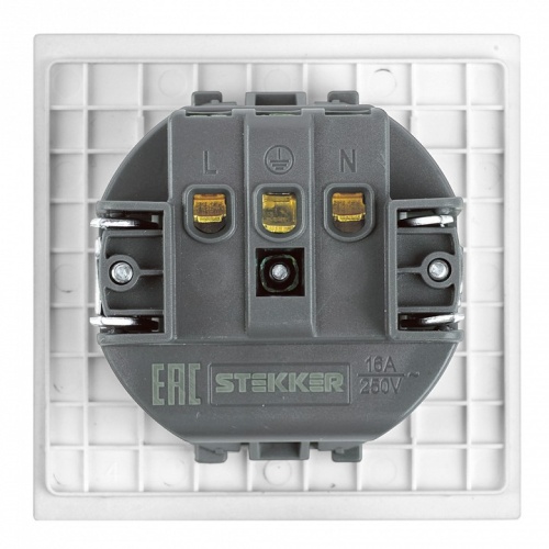 Розетка с заземлением и со шторкой Stekker Мия 50440 в Нижнем Новгороде фото 5