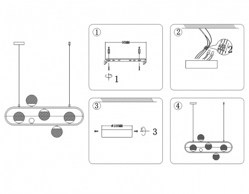 Подвесной светильник Ambrella Light TR TR5433 в Нижнем Новгороде фото 6