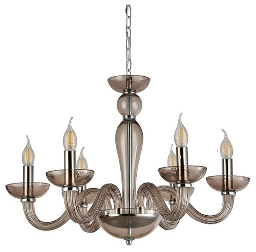 Подвесная люстра Newport ARLETTE 8646/С chrome coffee в Нижнем Новгороде