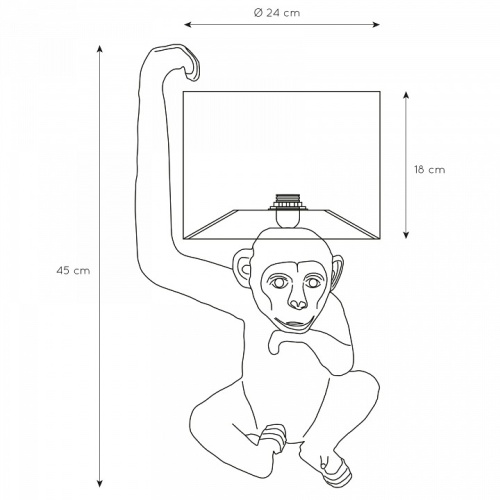 Настольная лампа декоративная Lucide Extravaganza Chimp 10502/81/30 в Нижнем Новгороде фото 3