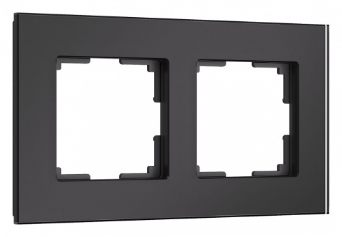 Рамка на 2 поста Werkel Senso (черный, стекло soft-touch) W0023108 в Нижнем Новгороде