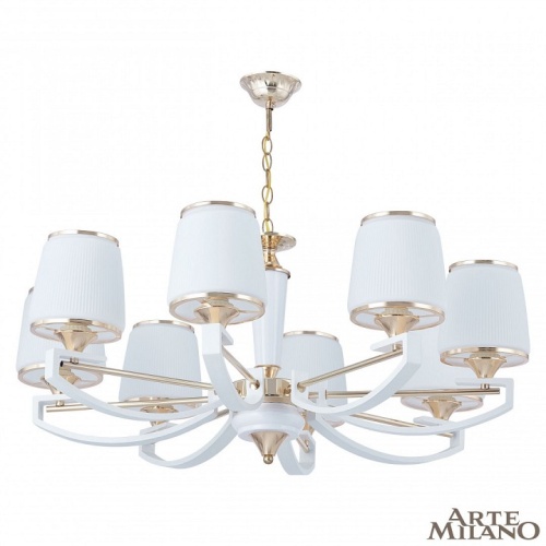 Подвесная люстра Arte Milano Florentia-2457 302457/8 Wh/Gd в Нижнем Новгороде фото 10
