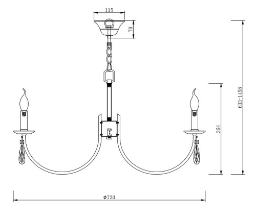 Подвесная люстра Freya Forte FR1006PL-08G в Нижнем Новгороде фото 3