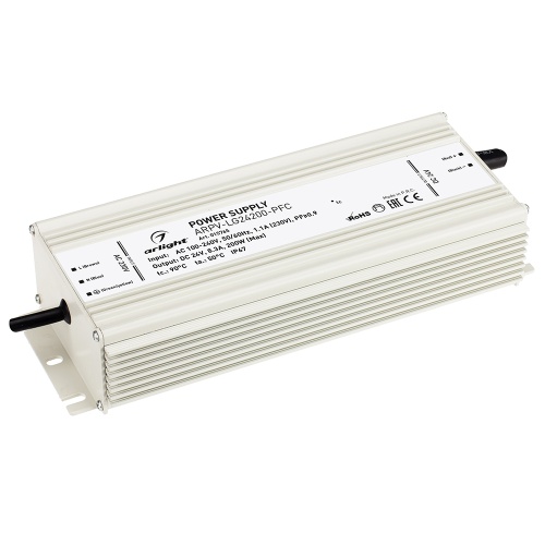 Блок питания ARPV-LG24200-PFC (24V, 8.3A, 200W) (Arlight, IP67 Металл, 5 лет) в Туле