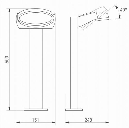 Наземный высокий светильник Arlight Eye 029982 в Нижнем Новгороде фото 2