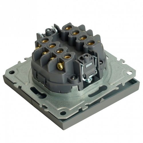 Переключатель перекрестный двухклавишный без рамки Stekker Эмили 50166 в Нижнем Новгороде фото 7