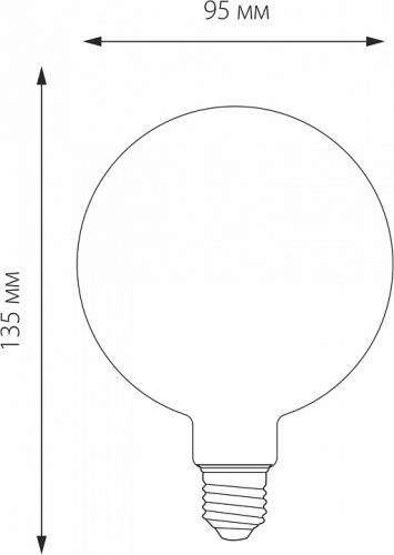 Лампа светодиодная Elektrostandard G95 F E27 6Вт 3300K a048264 в Нижнем Новгороде фото 2
