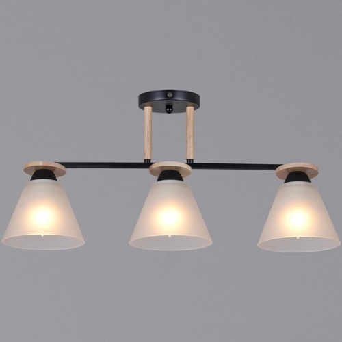 Светильник на штанге 11630-0.3-03 BK+WOOD в Нижнем Новгороде фото 4