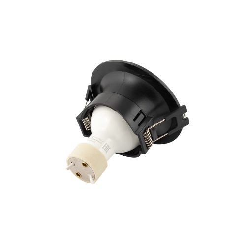 DK3024-BK Встраиваемый светильник, IP 20, 10 Вт, GU5.3, LED, черный, пластик в Коломне фото 8