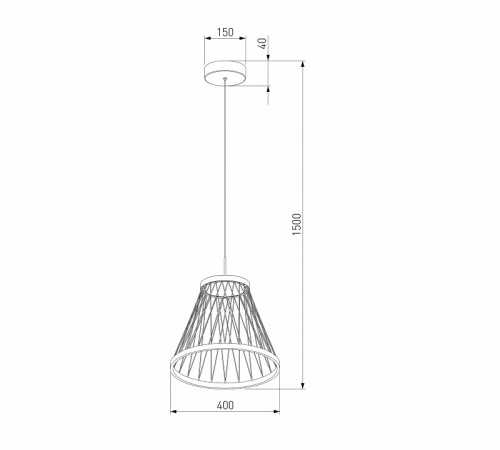 Подвесной светильник Eurosvet Cesta 40016/1 LED коричневый в Рязани фото 4