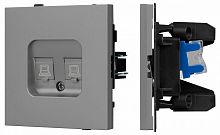 Розетка двойная Ethernet RJ-45 и со шторками, без рамки Arlight SCT-TENDO 054102 в Нижнем Новгороде