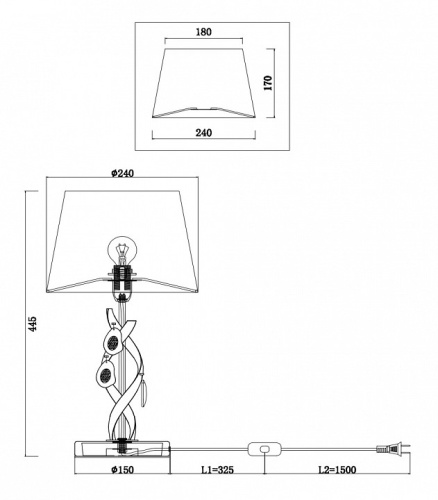 Настольная лампа декоративная Freya Monique FR2001TL-01G в Нижнем Новгороде фото 3