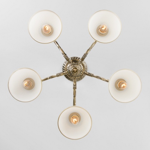 Люстра на штанге Eurosvet Caldera 60106/5 античная бронза в Нижнем Новгороде фото 4