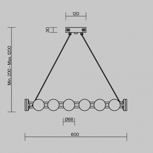 Подвесная люстра Freya Collar FR6180PL-L32B в Нижнем Новгороде фото 8