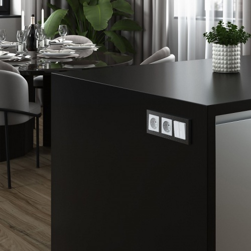 Выключатель двухклавишный с подсветкой без рамки Werkel белый матовый W1120161 в Нижнем Новгороде фото 3