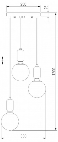 Подвесной светильник Eurosvet Bubble 50151/3 латунь в Липецке фото 4