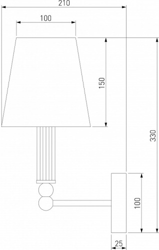 Бра Eurosvet Conso 60145/1 латунь в Нижнем Новгороде фото 2