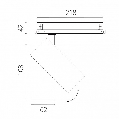 Светильник на штанге Lightstar Alta Base A5146DALI в Нижнем Новгороде фото 2