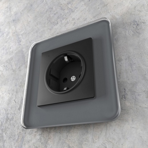 Розетка с заземлением с подсветкой, без рамки Werkel черный W1171408 в Нижнем Новгороде фото 8