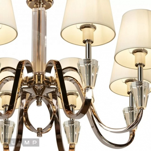 Подвесная люстра iLamp Alesti P2424-8 Nickel в Нижнем Новгороде фото 2