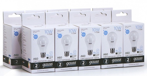 Лампа светодиодная Gauss 232 E27 10Вт 6500K 23230 в Нижнем Новгороде фото 7
