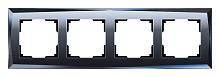 Рамка на 4 поста Werkel Diamant (черный) W0041208 в Нижнем Новгороде