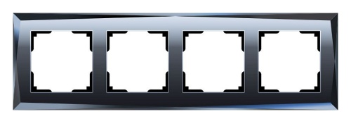Рамка на 4 поста Werkel Diamant (черный) W0041208 в Нижнем Новгороде