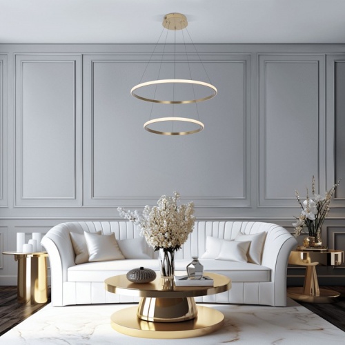 Подвесной светильник Eurosvet Collars 90264/2 латунь в Нижнем Новгороде фото 3