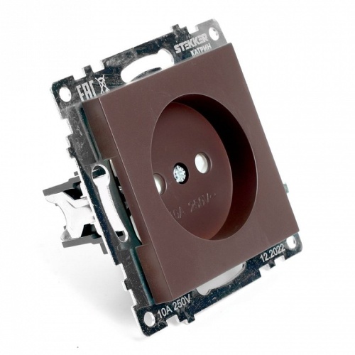 Розетка без заземления и со шторкой, без рамки Stekker Катрин 49025 в Нижнем Новгороде фото 6