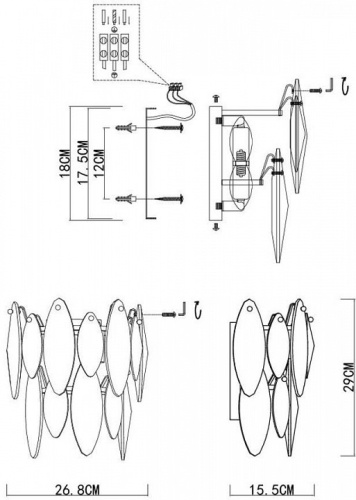 Накладной светильник ST-Luce Ancona SL1227.301.02 в Нижнем Новгороде фото 2