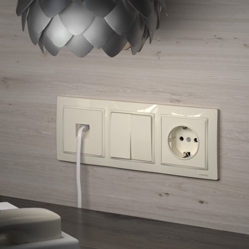 Розетка телефонная RJ-11 без рамки Werkel слоновая кость W1182003 в Нижнем Новгороде фото 5