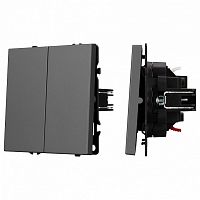 Выключатель двухклавишный без рамки Arlight SWT 054254 в Нижнем Новгороде