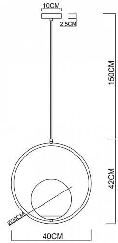 Подвесной светильник Arte Lamp Matisse A7742SP-1AB в Куйбышеве фото 3