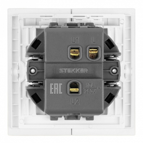 Переключатель одноклавишный без рамки Stekker Мия 50433 в Нижнем Новгороде фото 5